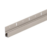 JBAR58 - Glass Simple 1/4" Deep Nose Heavy Indented Aluminum J-Channel 144" Long