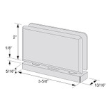 PRO01 - Glass Simple Proxima Beveled Standard Duty Pivot Hinge
