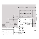 PRO01 - Glass Simple Proxima Beveled Standard Duty Pivot Hinge