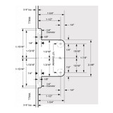 PRO01 - Glass Simple Proxima Beveled Standard Duty Pivot Hinge