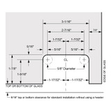 PROHD01 - Glass Simple Heavy-Duty Beveled Top or Bottom Mount Pivot Hinge