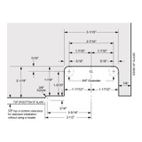 PROHD01 - Glass Simple Heavy-Duty Beveled Top or Bottom Mount Pivot Hinge