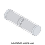 RRSDK2 - Glass Simple Round Back-to-Back Shower Knob with Protective Sleeves