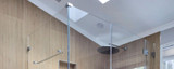 Shower Feature: Clear Right Angle Corner Enclosure