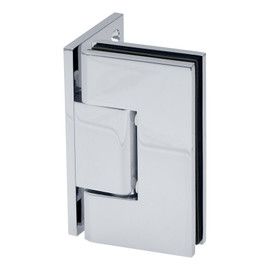 VER5O – Glass Simple Verona Square Profile Wall Mount Hinge, Offset Back Plate, Factory Set 5 Degree Positive Close