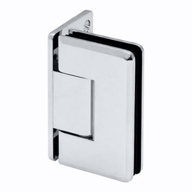 COL0O – Glass Simple Columbia Beveled Profile Wall Mount Shower Door Hinge, Offset Back Plate