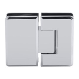 COL180G – Glass Simple Columbia Beveled Profile 180 Degree Glass to Glass Shower Door Hinge with 5 Degree Positive Close Option