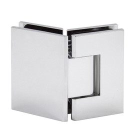 GEN535G - GLASS SIMPLE GENESIS SQUARE PROFILE 135 DEGREE GLASS TO GLASS SHOWER DOOR HINGE, FACTORY SET 5 DEGREE POSITIVE CLOSE GEN535G - GLASS SIMPLE GENESIS SQUARE PROFILE 135 DEGREE GLASS TO GLASS SHOWER DOOR HINGE, FACTORY SET 5 DEGREE POSITIVE CLOSE