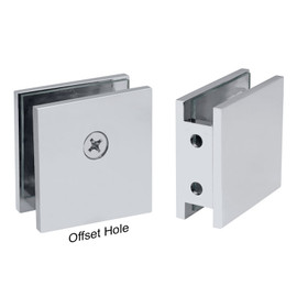 SCU2H – Glass Simple Wall Mount Clamp with Double Mounting Holes, Square Profile