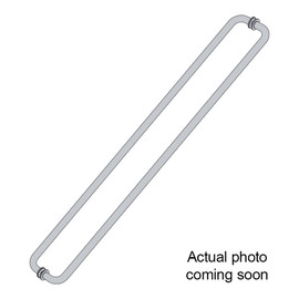 24X24TB – Glass Simple Tubular Back to Back Towel Bar, 24” Center to Center