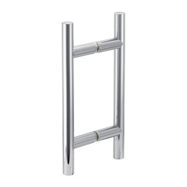 6X6LH – Glass Simple Back to Back Ladder Handle, 10” Overall Length, 6" Center to Center