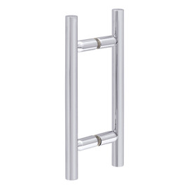 6X6LH – Glass Simple Back to Back Ladder Handle, 10” Overall Length, 6" Center to Center