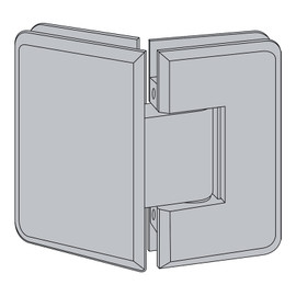 PLA135G - Glass Simple Plato Beveled Profile 135 Degree Glass to Glass Shower Door Hinge
