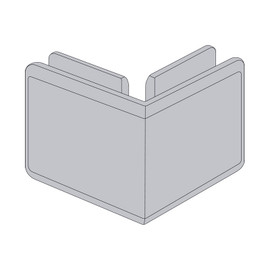 BC90G – 90° Glass-to-Glass Clamp with Beveled Profile – Compare to SGC90