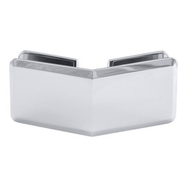BC135 - Glass Simple 135° Glass-to-Glass Clamp with Beveled Profile