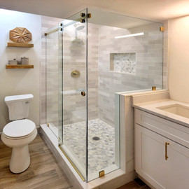 SAV78 - Glass Simple Savannah 180° Sliding Shower Door System SAV78 - Glass Simple Savannah 180° Sliding Shower Door System