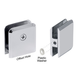 BCTW - Glass Simple Operable Wall Mount Transom Glass Clamp, Beveled Profile