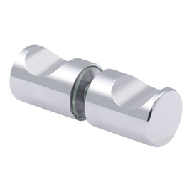 RFGDK2 - Glass Simple Round Finger Grip Door Knob Double Sided