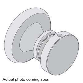 RTDK1 – Glass Simple Round Tradtional Style Door Knob Single Sided