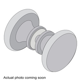 RTDK2 – Glass Simple Round Traditional Style Door Knob Double Sided