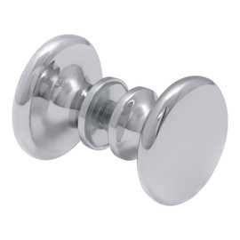 RTDK2 – Glass Simple Round Traditional Style Door Knob Double Sided
