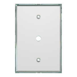 GA110 - Glass Simple Single TV/Cable GlassAlike® Acrylic Mirror Plate