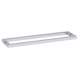 18X18STB - Glass Simple 18" x 18" Back-to-Back Square Towel Bar
