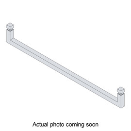 24STB - Glass Simple 24" Single-Sided Square Towel Bar