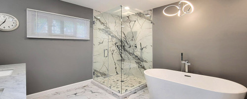 Shower Door Hardware Is a Key Design Element in These 5 Bathrooms