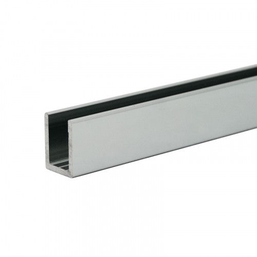 SUCD3812 - FHC Classic U-Channel 3/8" Glass 144" Long - Brushed Nickel - Compare to SDCD3812(IN STORE ONLY)