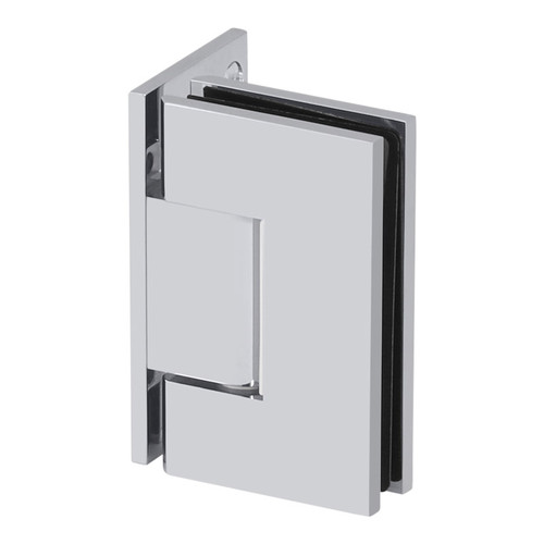 GEN0O - Glass Simple Genesis Square Profile Shower Door Hinge, Offset Back Plate