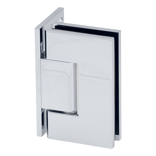 GEN5O - Glass Simple Genesis Square Profile Shower Door Hinge, Offset Back Plate, Factory Set 5 Degree Positive Close
