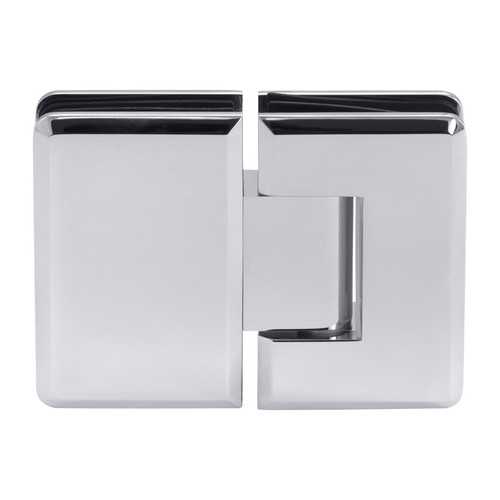 PLA180G - Glass Simple Plato Beveled Profile 180 Degree Glass to Glass Shower Door Hinge