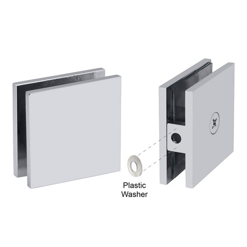 SCTW – Glass Simple Operable Wall Mount Transom Glass Clamp, Square Profile