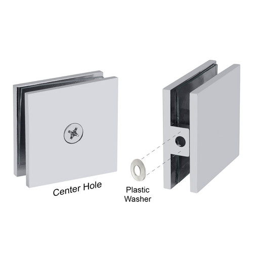 SCTW – Glass Simple Operable Wall Mount Transom Glass Clamp, Square Profile