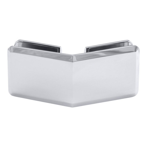 BC135 - Glass Simple 135° Glass-to-Glass Clamp with Beveled Profile