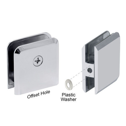 BCTW - Glass Simple Operable Wall Mount Transom Glass Clamp, Beveled Profile