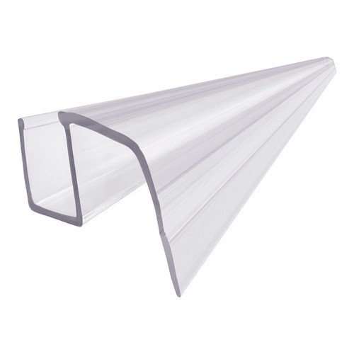 CBSW - Glass Simple Clear Bottom Sweep for 3/8” and 1/2" Glass Sliding Doors, 40” Length