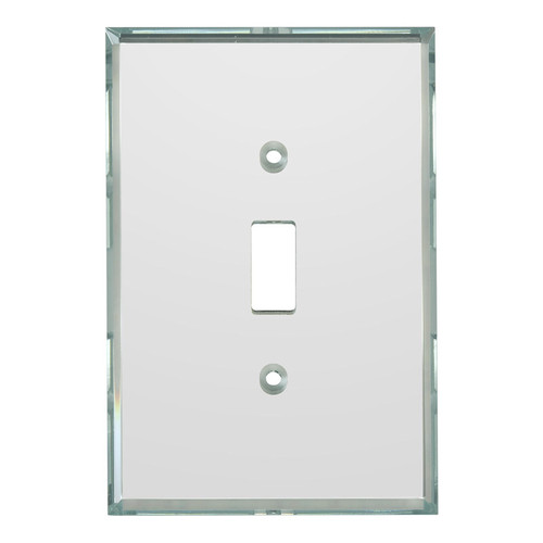 GA101 - Glass Simple Single Toggle GlassAlike® Acrylic Mirror Plate