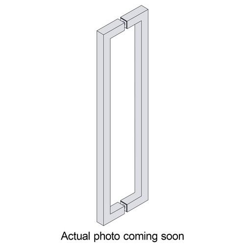 18X18STB - Glass Simple 18" x 18" Back-to-Back Square Towel Bar