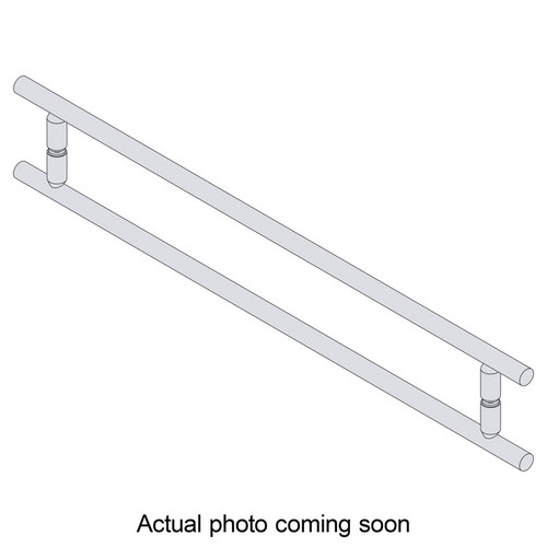 24X24LTB - Glass Simple 24" x 24" Back-to-Back Ladder Towel Bar