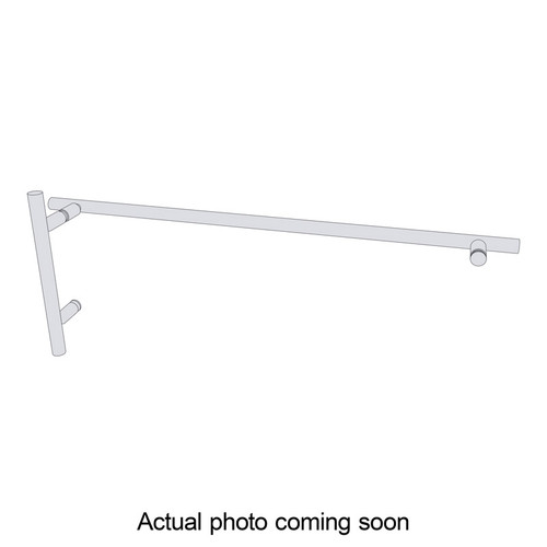 6X24LTB - Glass Simple 6" x 24" Ladder Style Pull Handle/Towel Bar Combo
