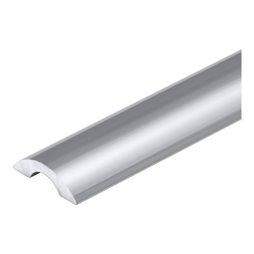 HMT95 - Glass Simple Half-Round Shower Door Threshold 95" Long