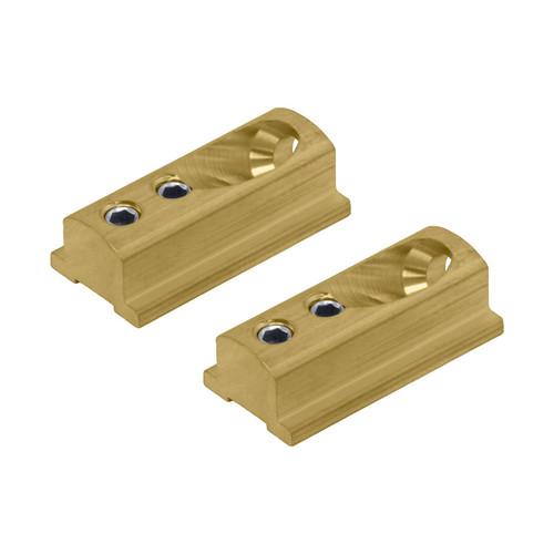 HWB2 - Glass Simple Brass Wall Mounting Bracket Set for Shower Door Headers