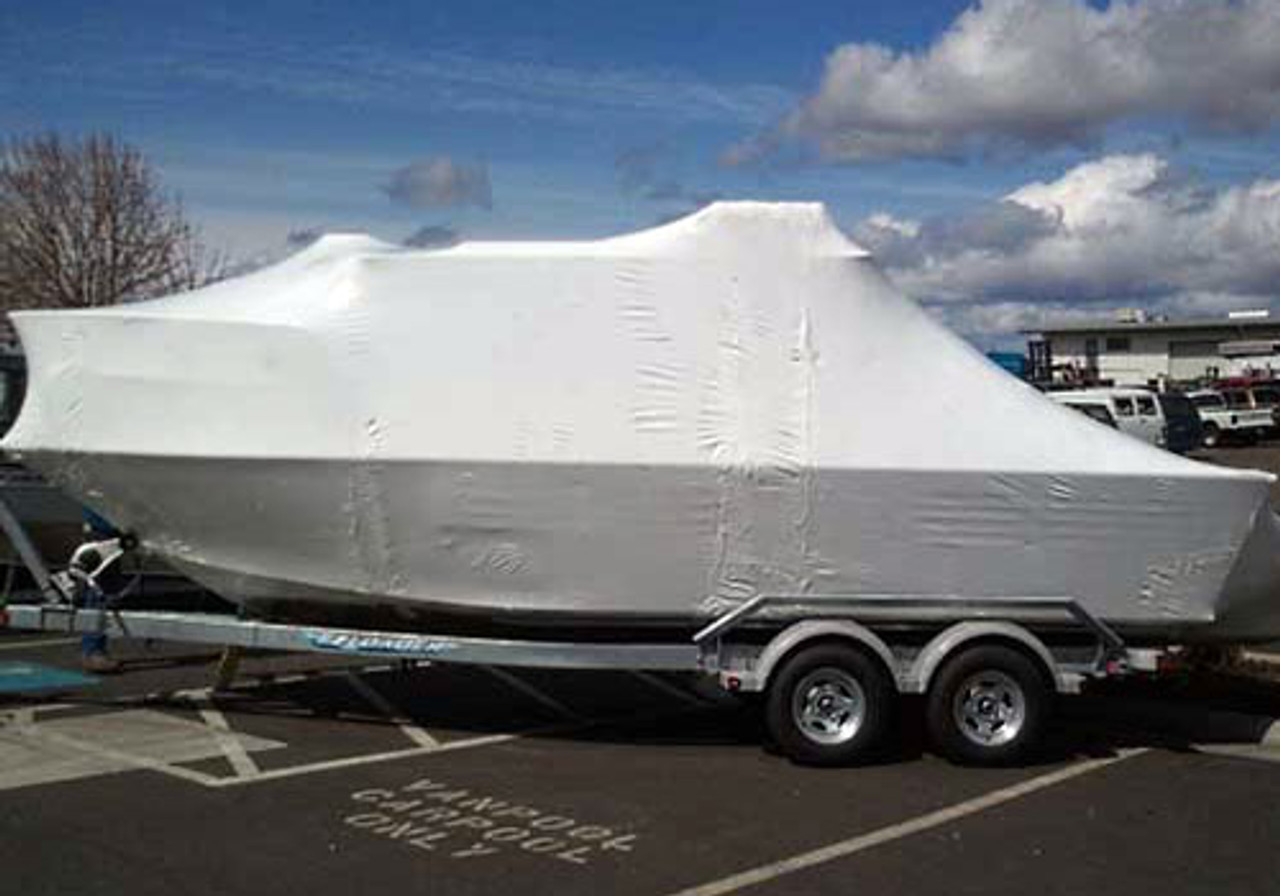 20' x 298' 7 Mil Husky Brand Boat Shrink Wrap - Clear