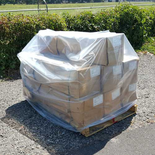 Non Shrink Pallet Covers Keep the Rain off your shipments