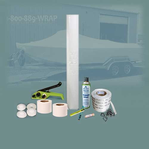 Marine/Industrial Shrink Film Roll - 7 mil, 12' x 175', Clear - ULINE - S-10447C