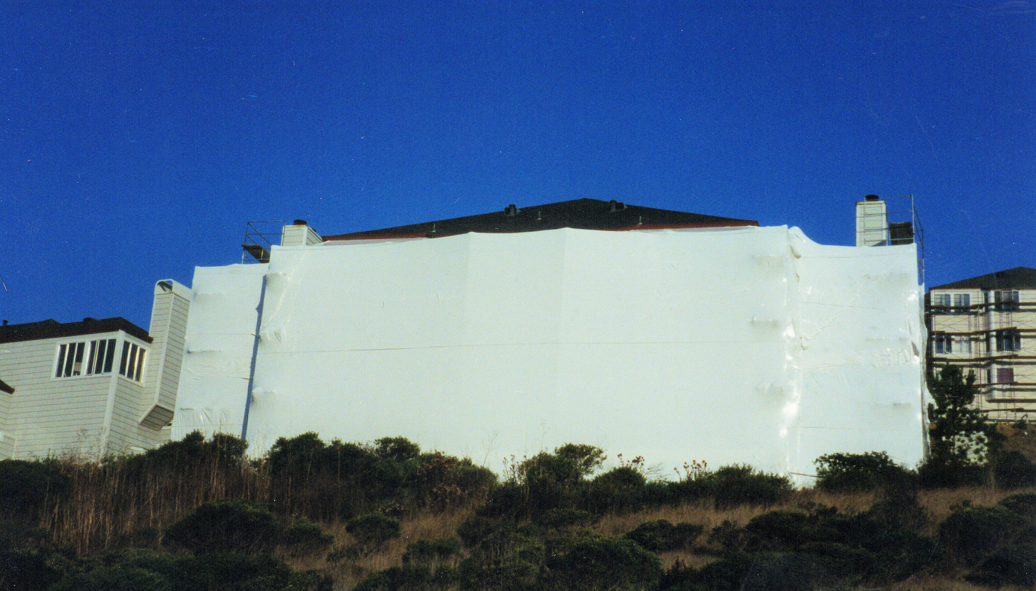 Shrink Wrapped Building Containment