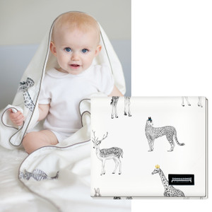 All Seasons Cotton Cuddle Blanket for Babies and Kids - RETRO ANIMAL (Case Pack - 4 qty) All Seasons Cotton Cuddle Blanket for Babies and Kids - RETRO ANIMAL (Case Pack - 4 qty)