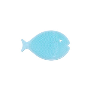 Innobaby Bathin' Smart Silicone Mini Fish Scrub with Suction Cup for cradle cap - AQUA (Case Pack - 12 qty) Innobaby Bathin' Smart Silicone Mini Fish Scrub with Suction Cup for cradle cap - AQUA (Case Pack - 12 qty)